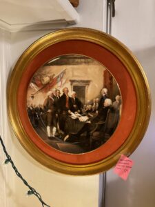 framed fine china continental congress 16 inch plate home decor