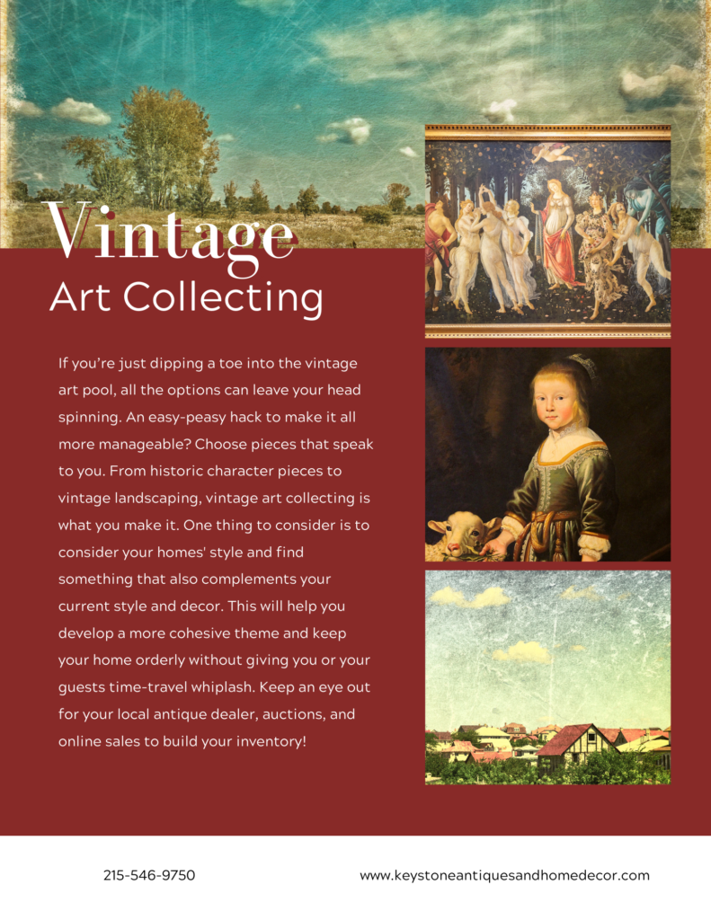 Vintage Art Collecting